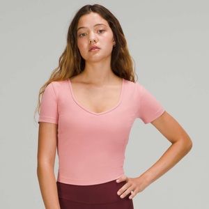 Lululemon Align Tee Short Sleeve 6 Pink Puff